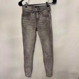 Express skinny jeans women 00 mid-rise grey or lighter black regular fit